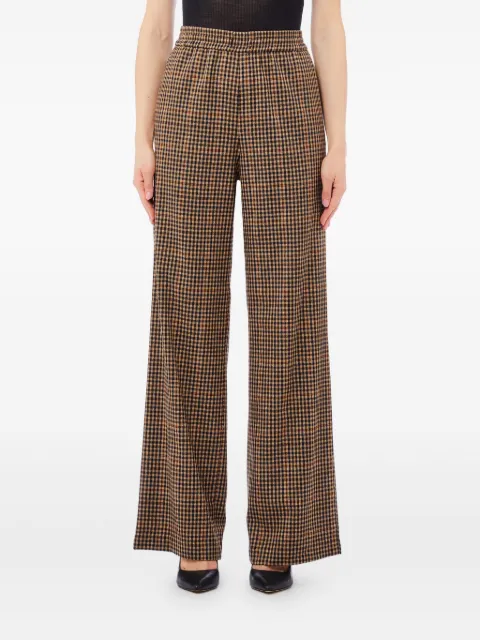 LIU JO pantalones rectos a cuadros gingham