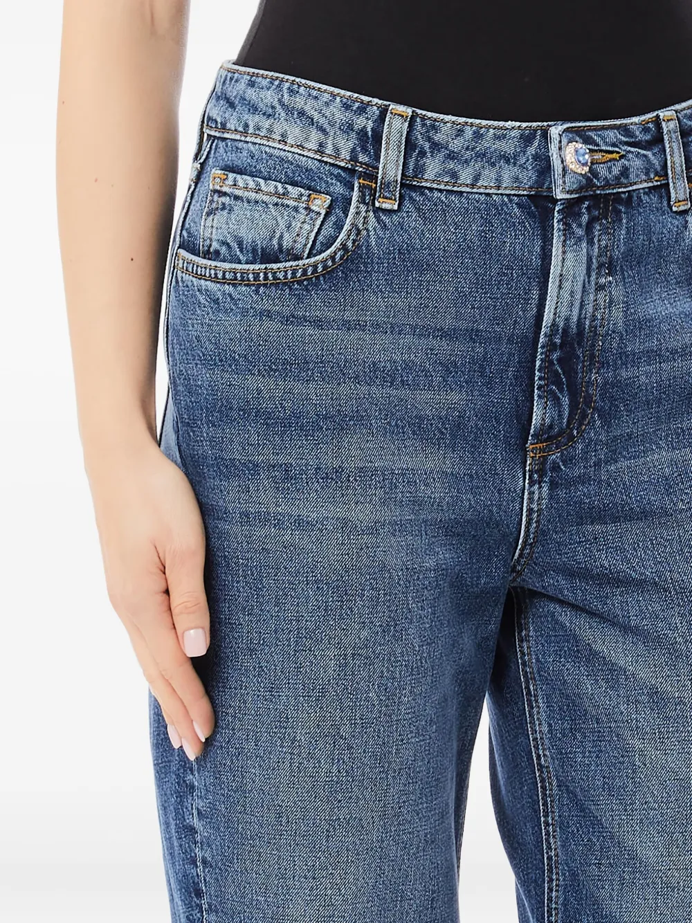 Liu •jo Logo-patch Jeans In Blue