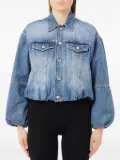 LIU JO balloon-sleeve denim jacket - Blue