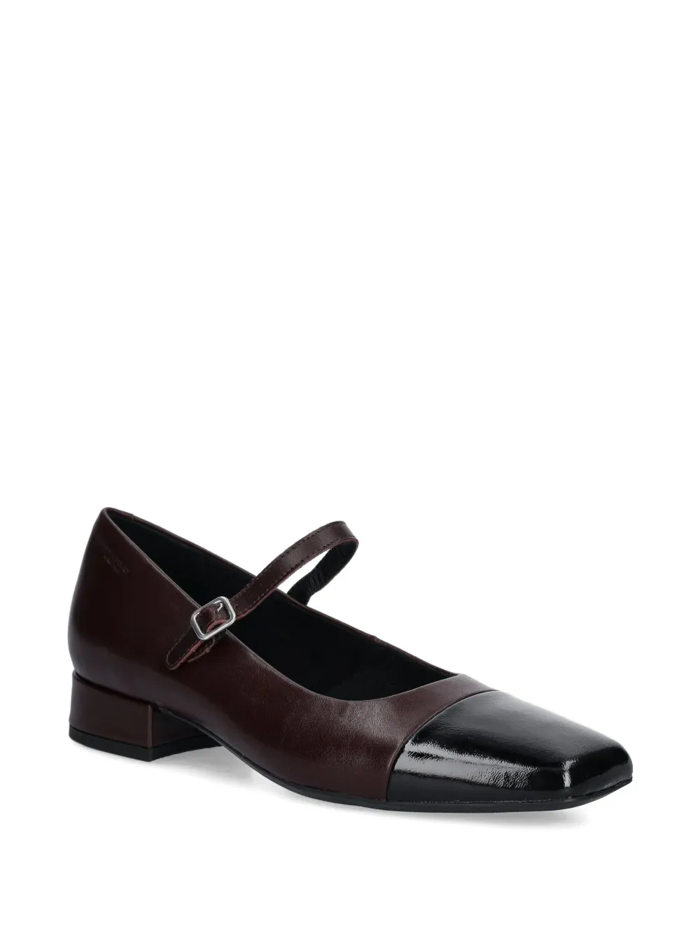 Vagabond 25mm Debbi Contrasting-toe Strap Pumps In Brown