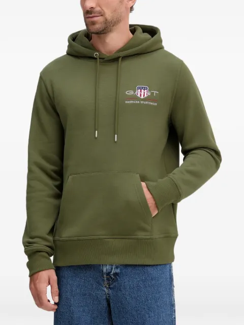 Gant embroidered-logo hoodie