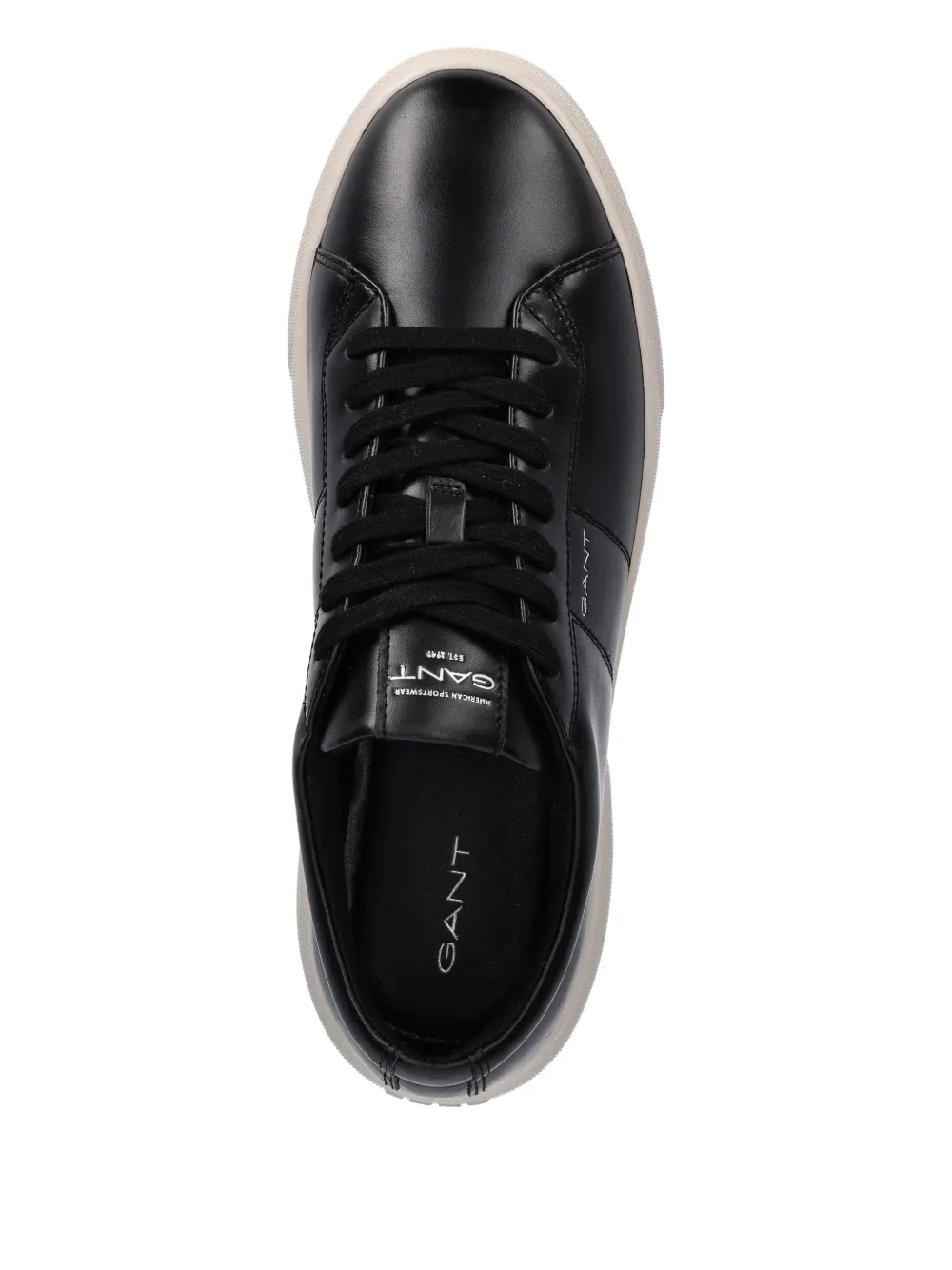 Gant Joree Leather Sneakers In Black