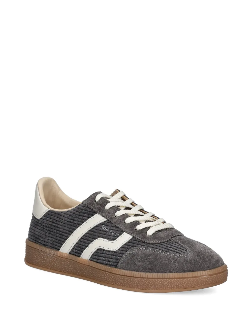 Gant Cuzima ribfluwelen sneakers met streep Grijs