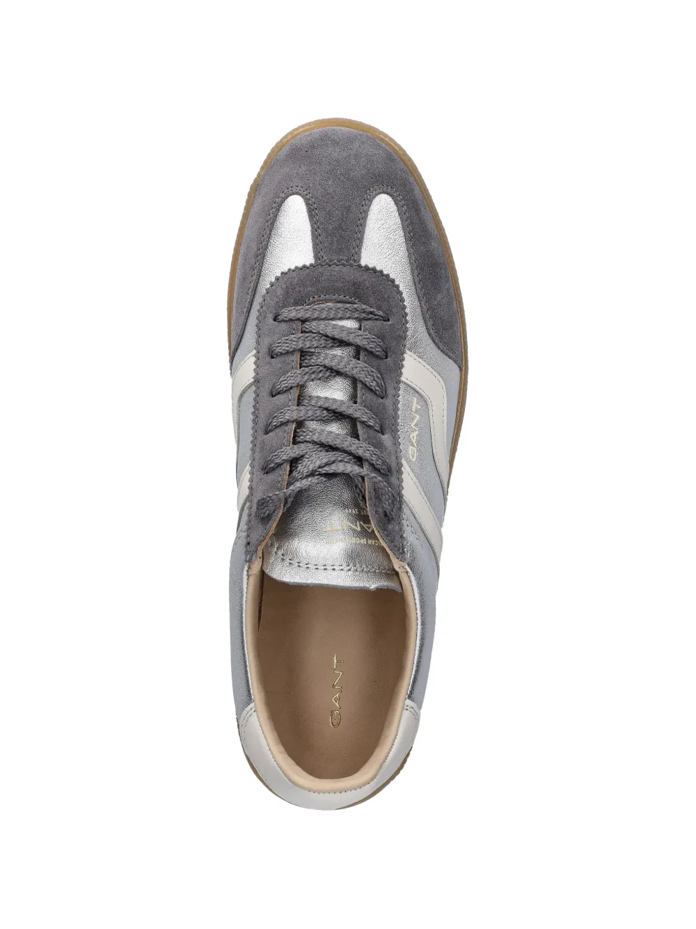 Gant Cuzima leren sneakers Zilver
