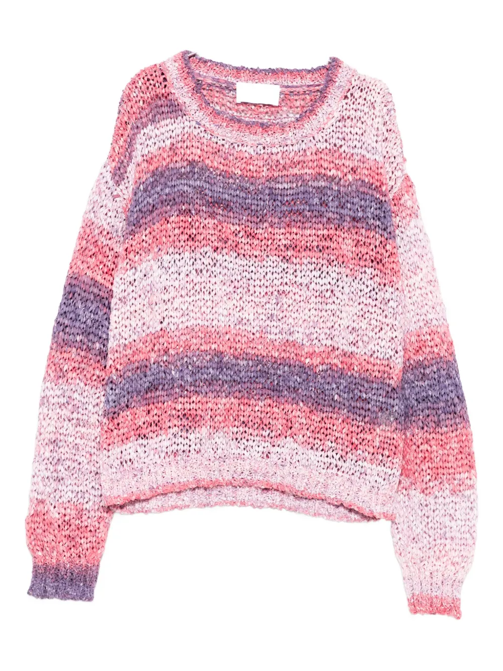 Daniele Fiesoli striped knit sweater Roze