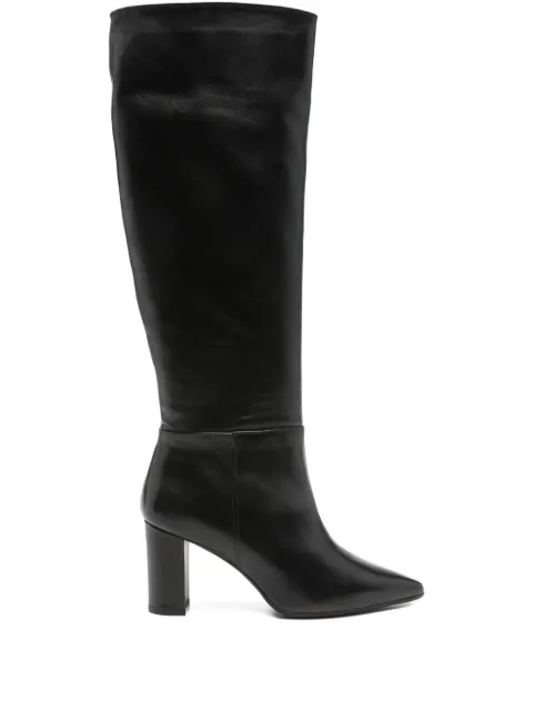 Thea Mika 80mm leather block-heel boots