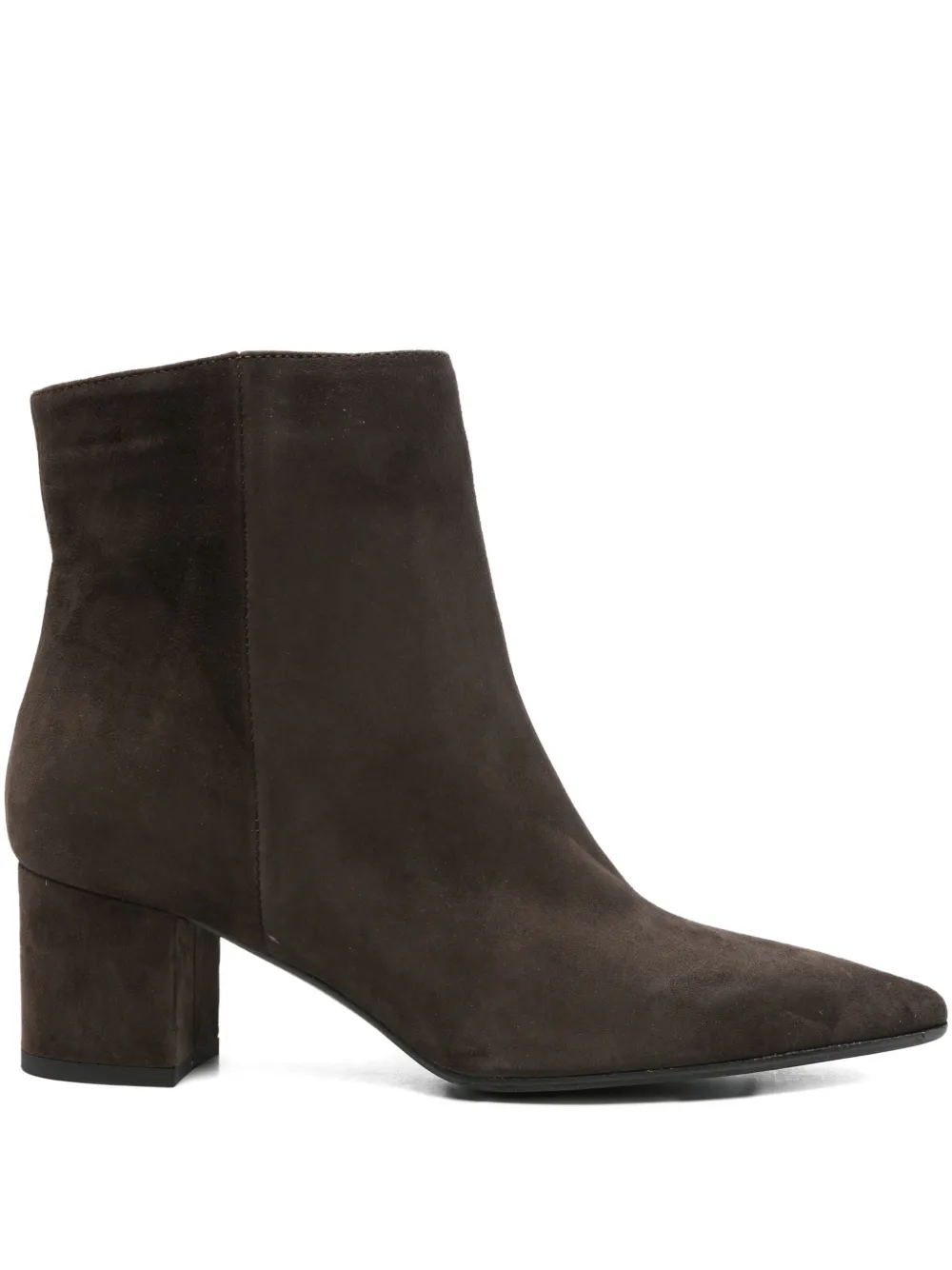 Thea Mika 50mm pointed-toe block-heel boots Brown