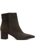 Thea Mika 50mm pointed-toe block-heel boots - Brown