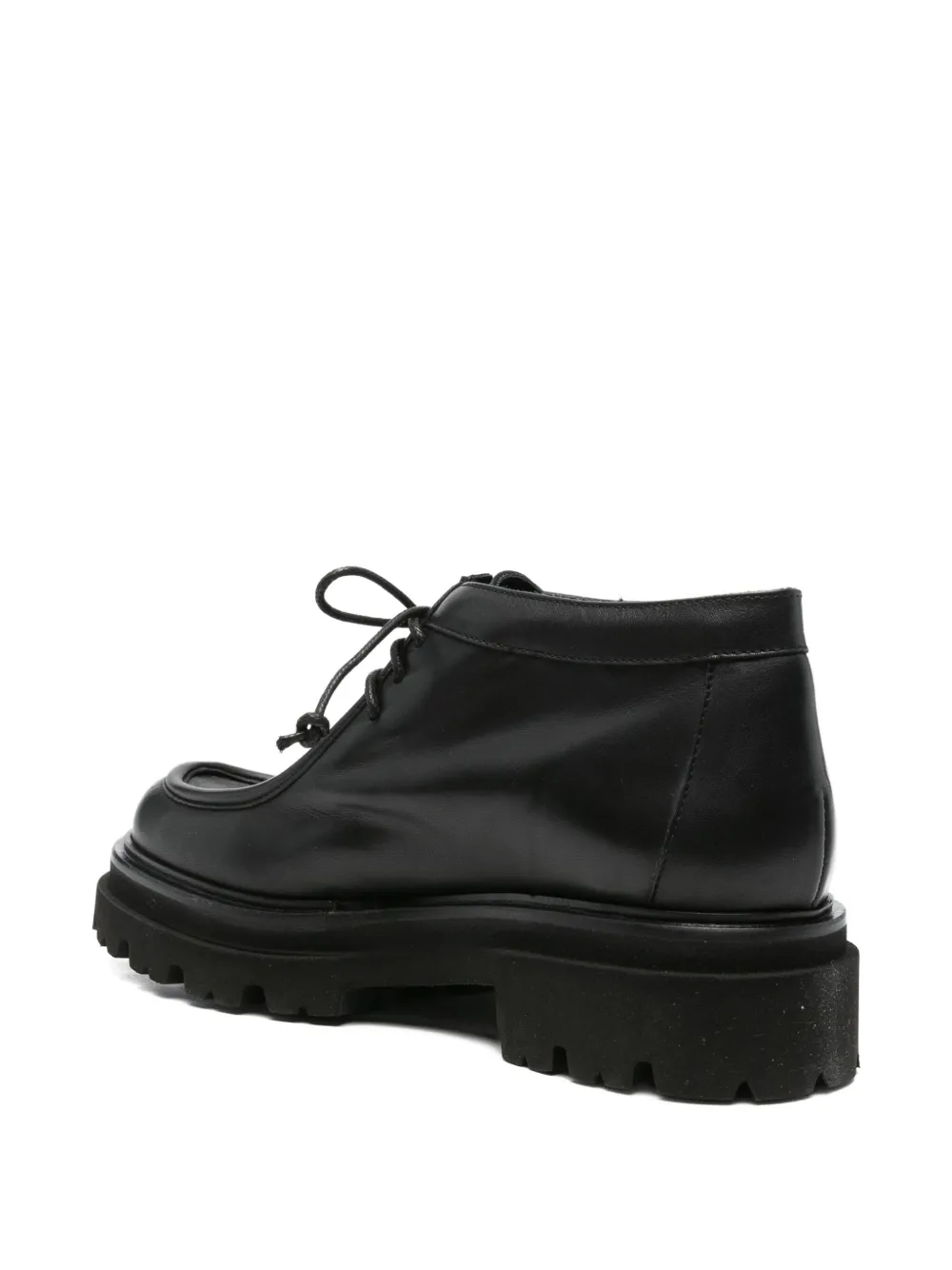 Thea Mika 40mm Lace-up Chunky Shoes In Black