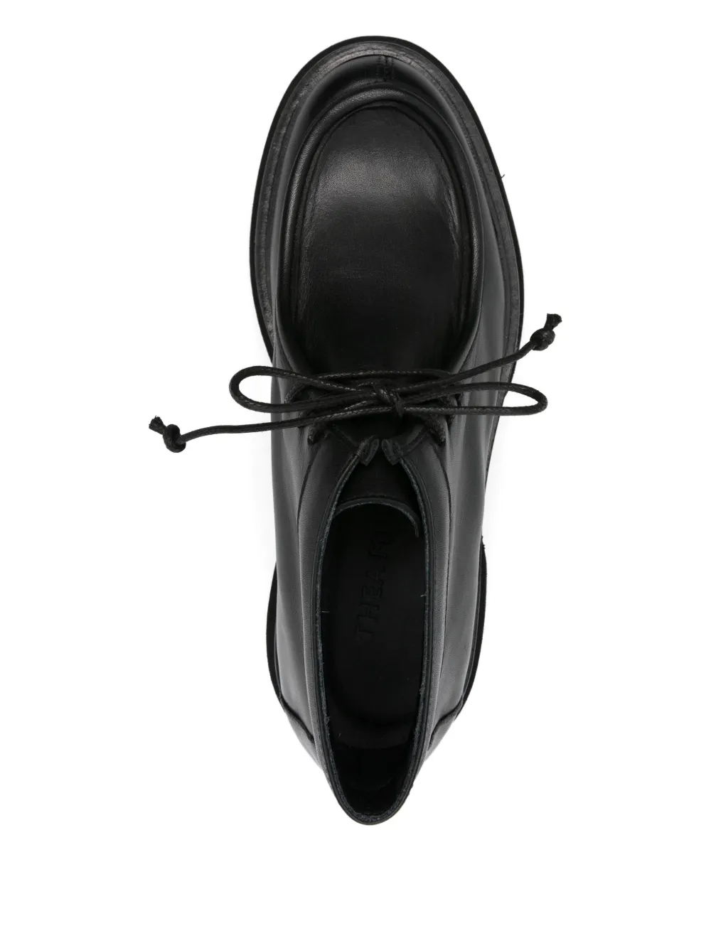 Thea Mika 40mm Lace-up Chunky Shoes In Black