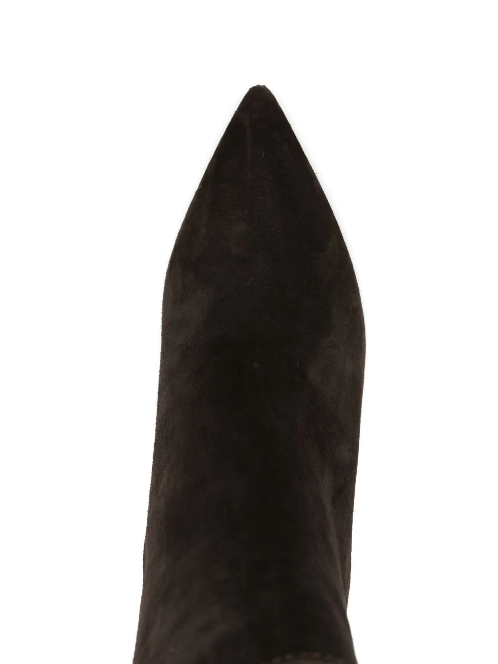 Thea Mika 80mm Pointed-toe Block-heel Boots In Brown