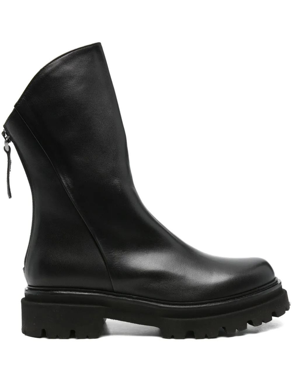 Thea Mika zip-detail boots Black