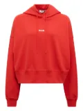 MSGM chest-logo hoodie - Red