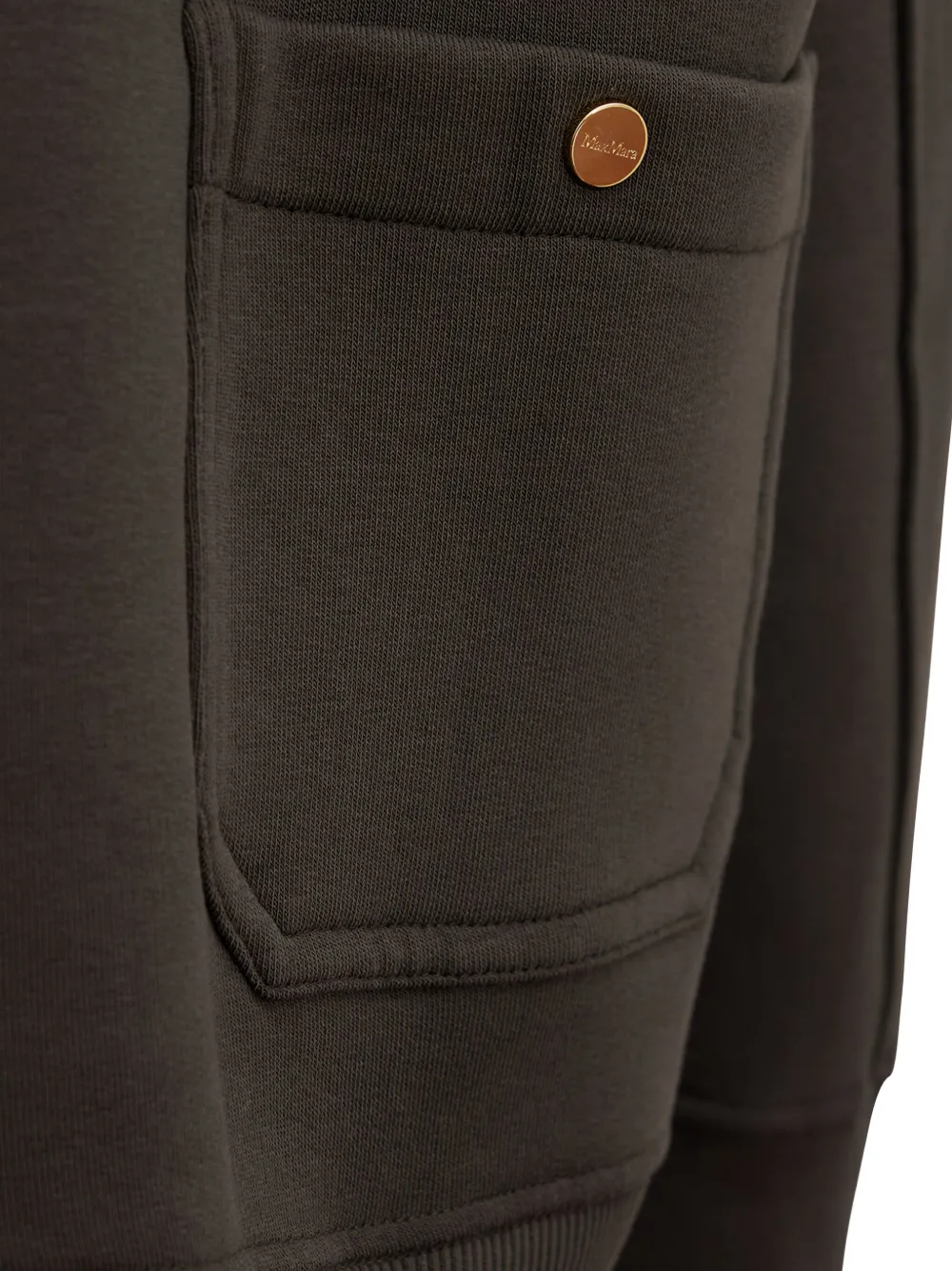 'S Max Mara Monza sweater met opgestikte zak en geborduurd logo Bruin