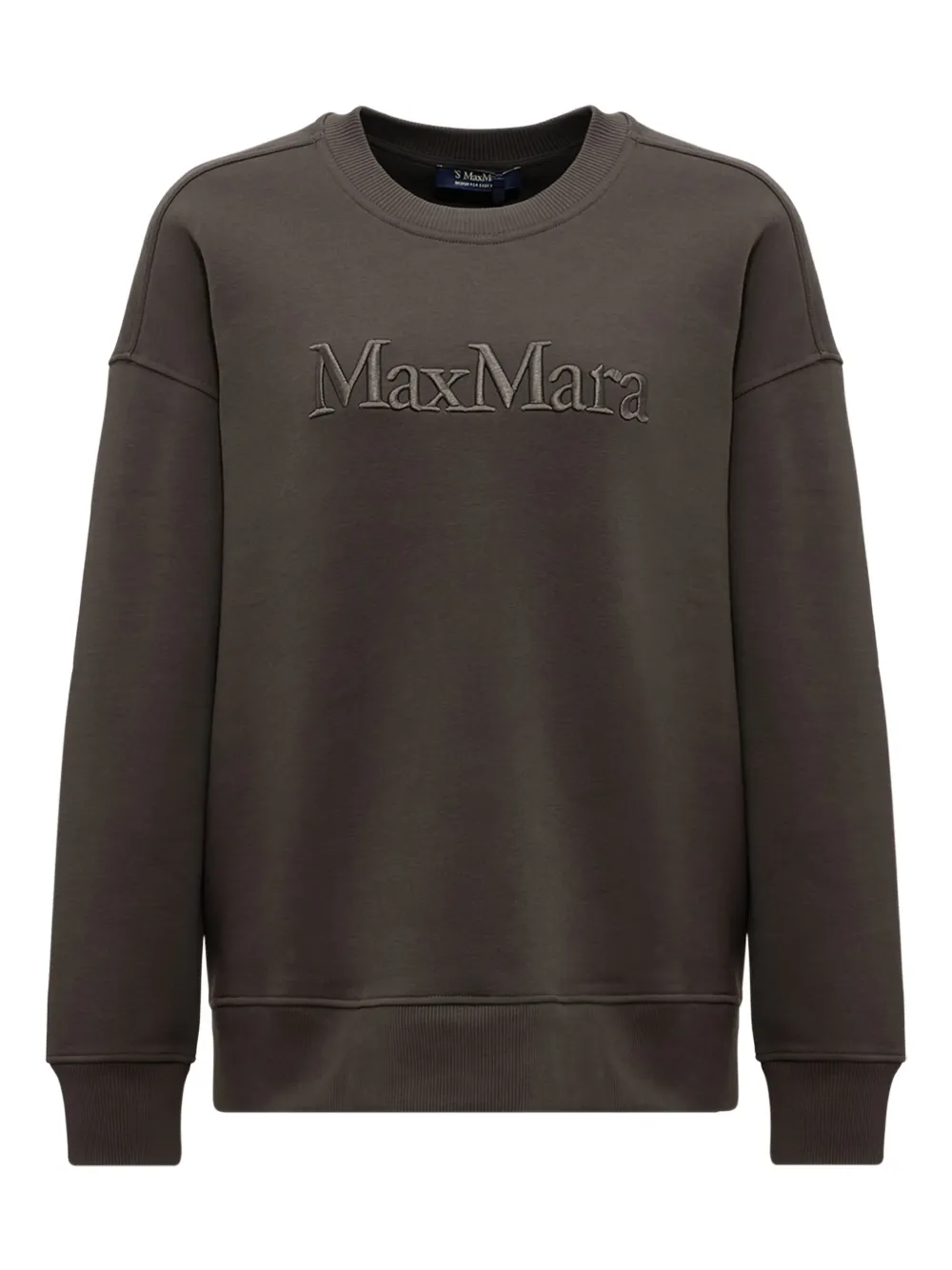 'S Max Mara Monza embroidered-logo patch-pocket sweatshirt | Brown | Image 1