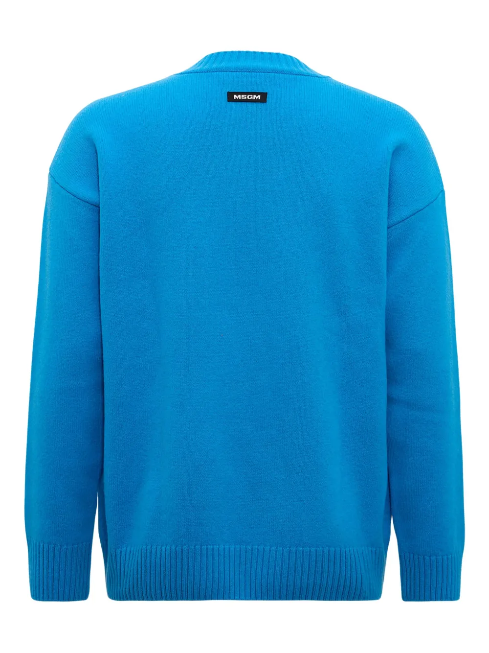 MSGM rose-embroidery crew-neck sweater | Knitted Sweaters | Image 2