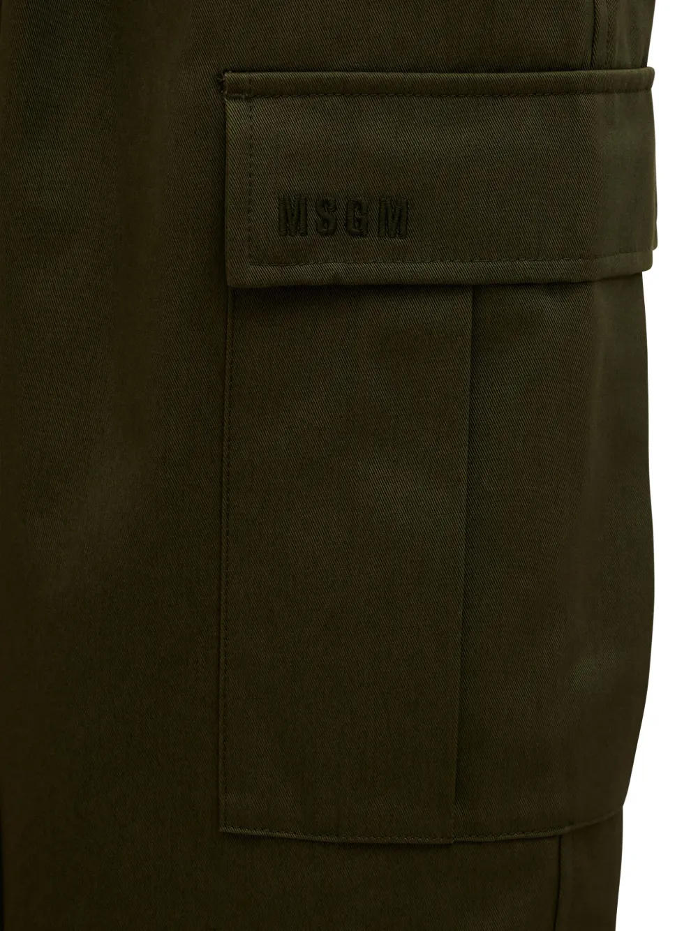 MSGM Broek met cargo zak Groen