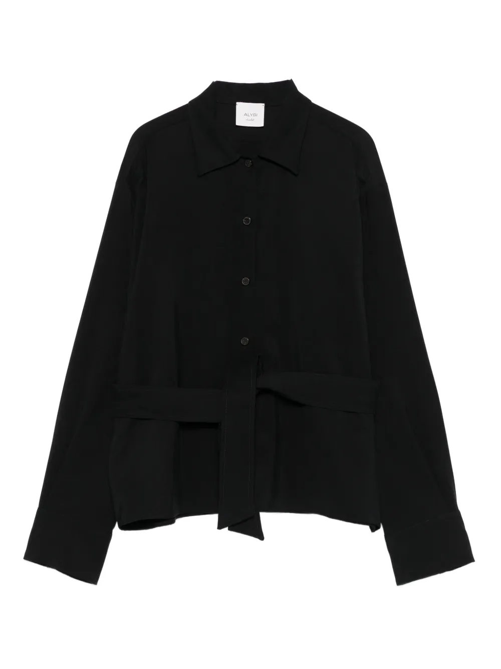 Alysi camisa con cinturón | negro | Image 1
