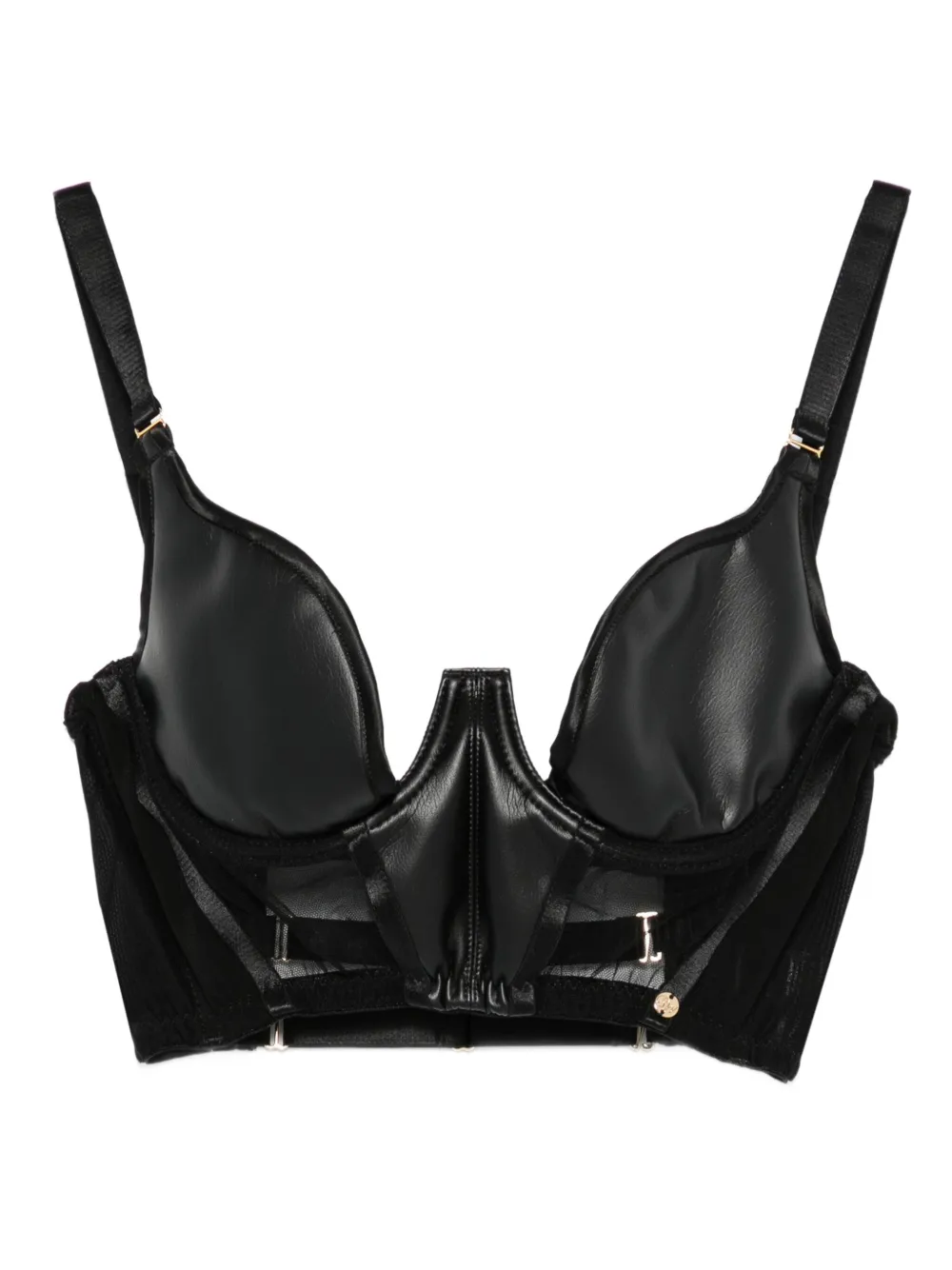 Something Wicked Mia balconette wired bra | Black | Image 1