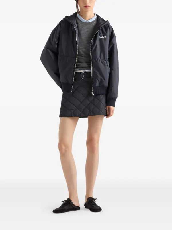 Prada キルティング ミニスカート | ブラック | FARFETCH JP