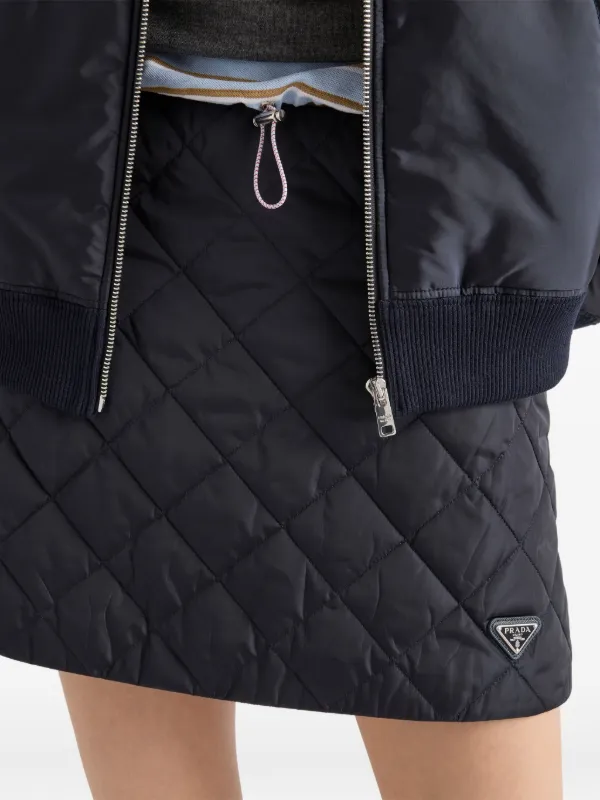 Prada キルティング ミニスカート | ブラック | FARFETCH JP
