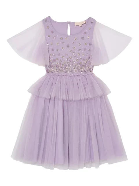 Tutu Du Monde  Orchid Radiance embellished tiered dress