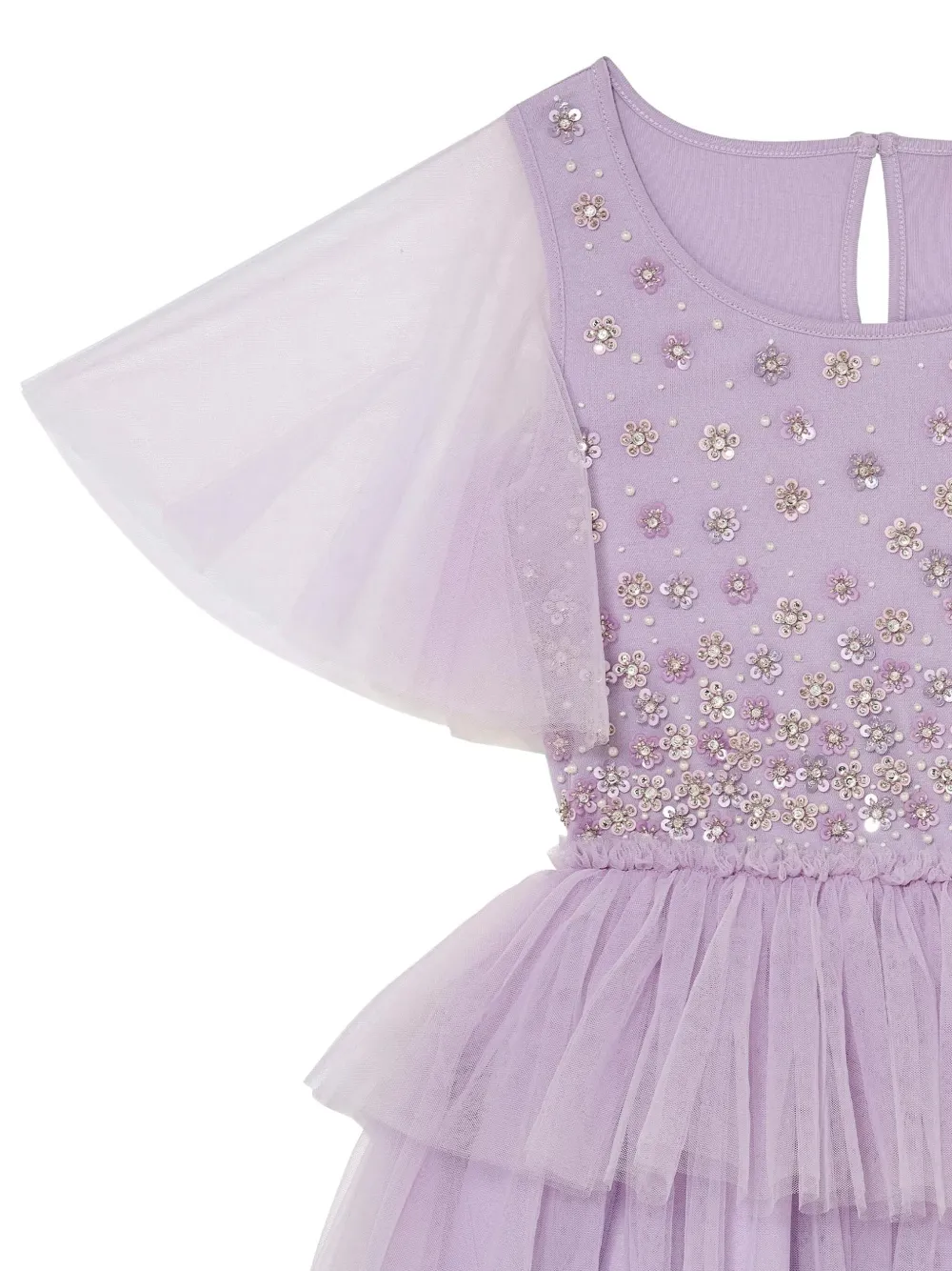Tutu Du Monde Orchid Radiance verfraaide gelaagde jurk Paars