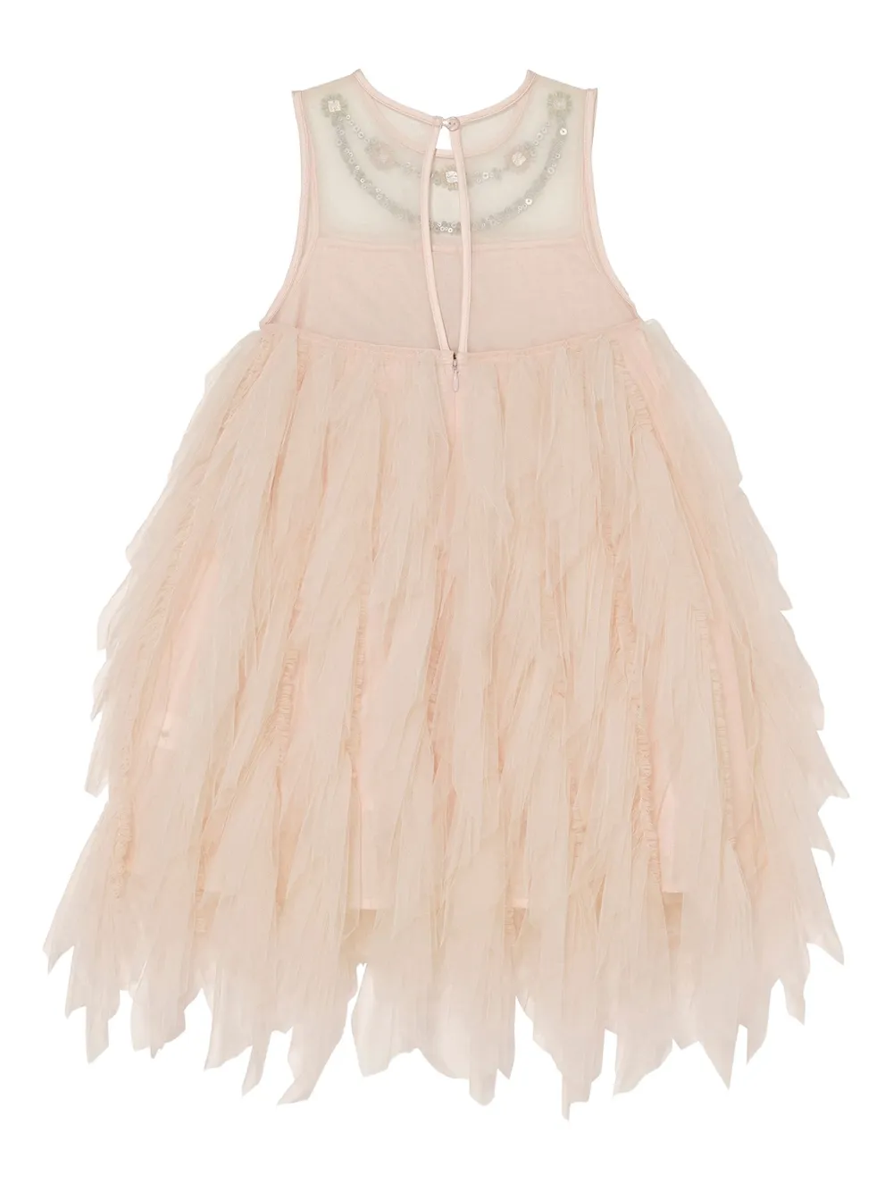 Tutu Du Monde Guilded Splendor verfraaid jurk met ruches Beige
