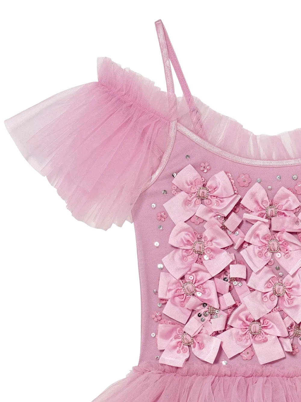 Tutu Du Monde Ballet Bow jurk met ruches Roze