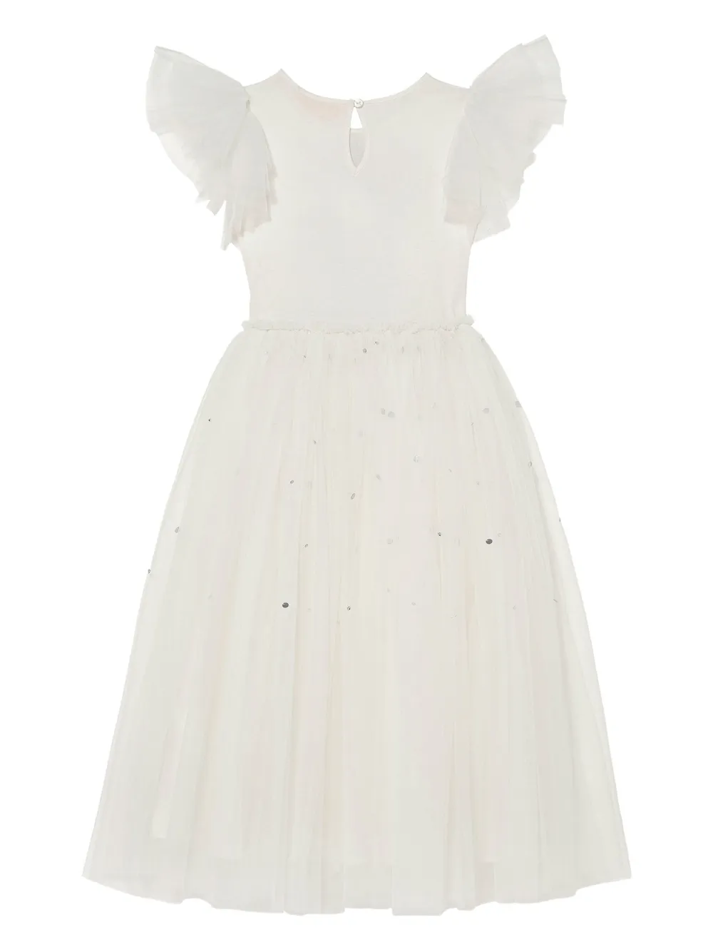 Tutu Du Monde Jurk met bloemen en tule Wit
