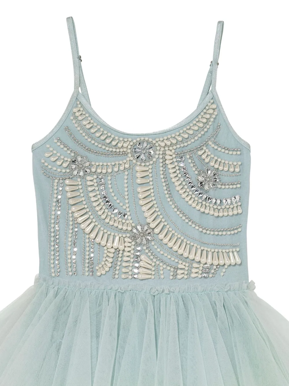 Tutu Du Monde Diamonds 'N' Pearls verfraaide jurk Blauw