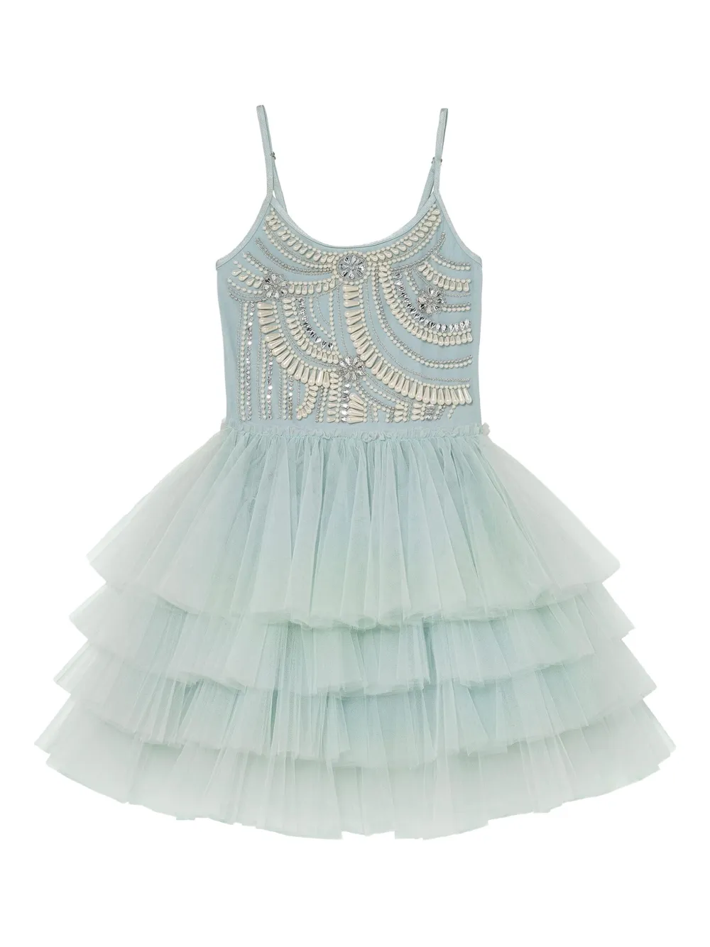 Tutu Du Monde Diamonds 'N' Pearls verfraaide jurk Blauw