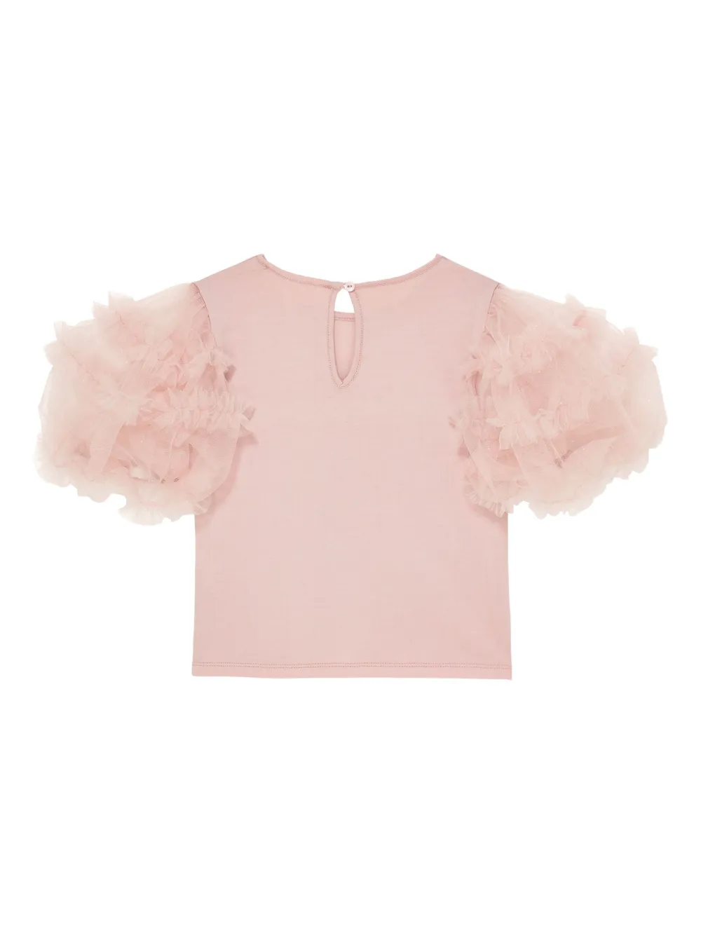 Tutu Du Monde Diamond Dust top met tulen mouwen Roze