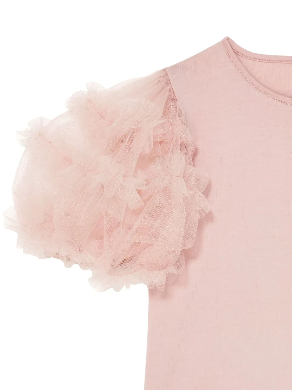 Tutu Du Monde Diamond Dust top met tulen mouwen Roze