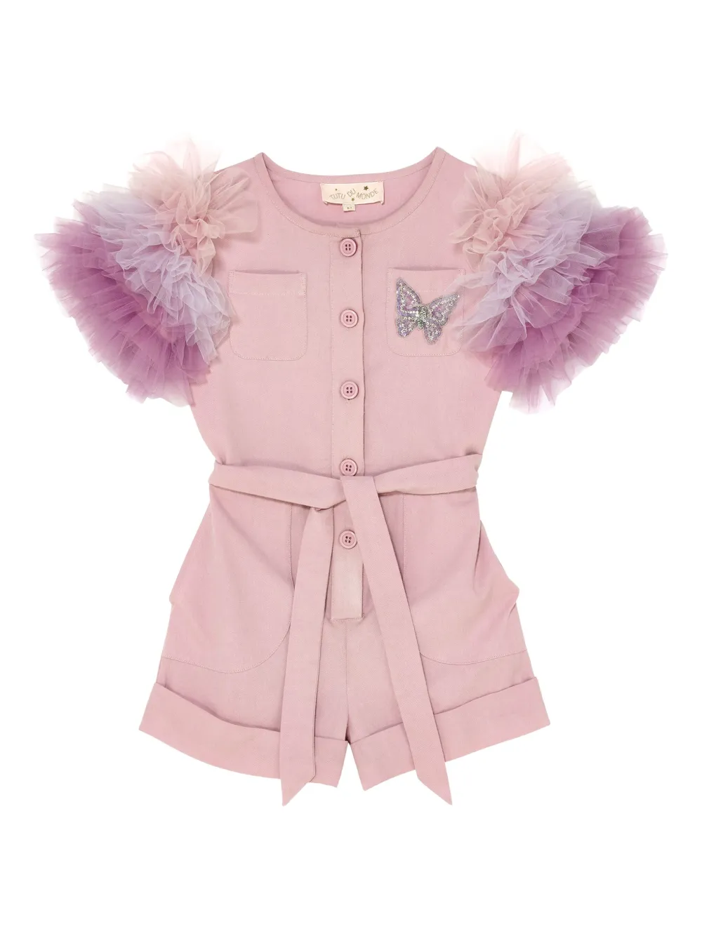 Tutu Du Monde Pretty Papillon embellished playsuit - ピンク Tutu Du Monde Pretty Papillon embellished playsuit - ピンク