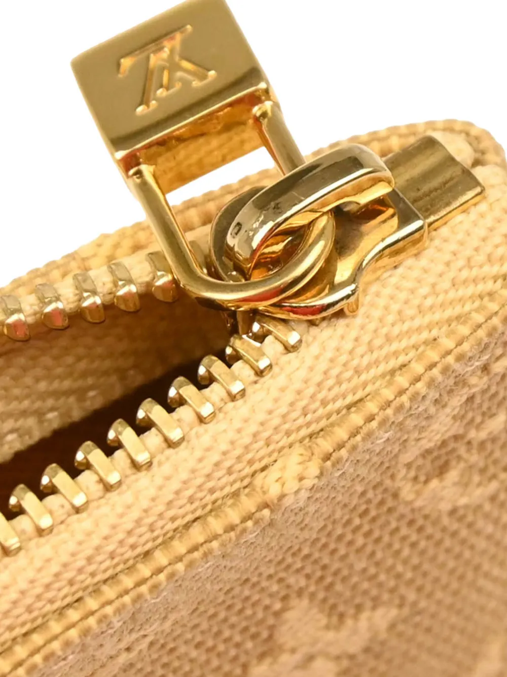 Pre-owned Louis Vuitton 2003 Mini Monogram Wallet In Neutral