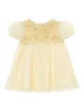 Tutu Du Monde Camellia tulle flower-embellished party dress - Yellow