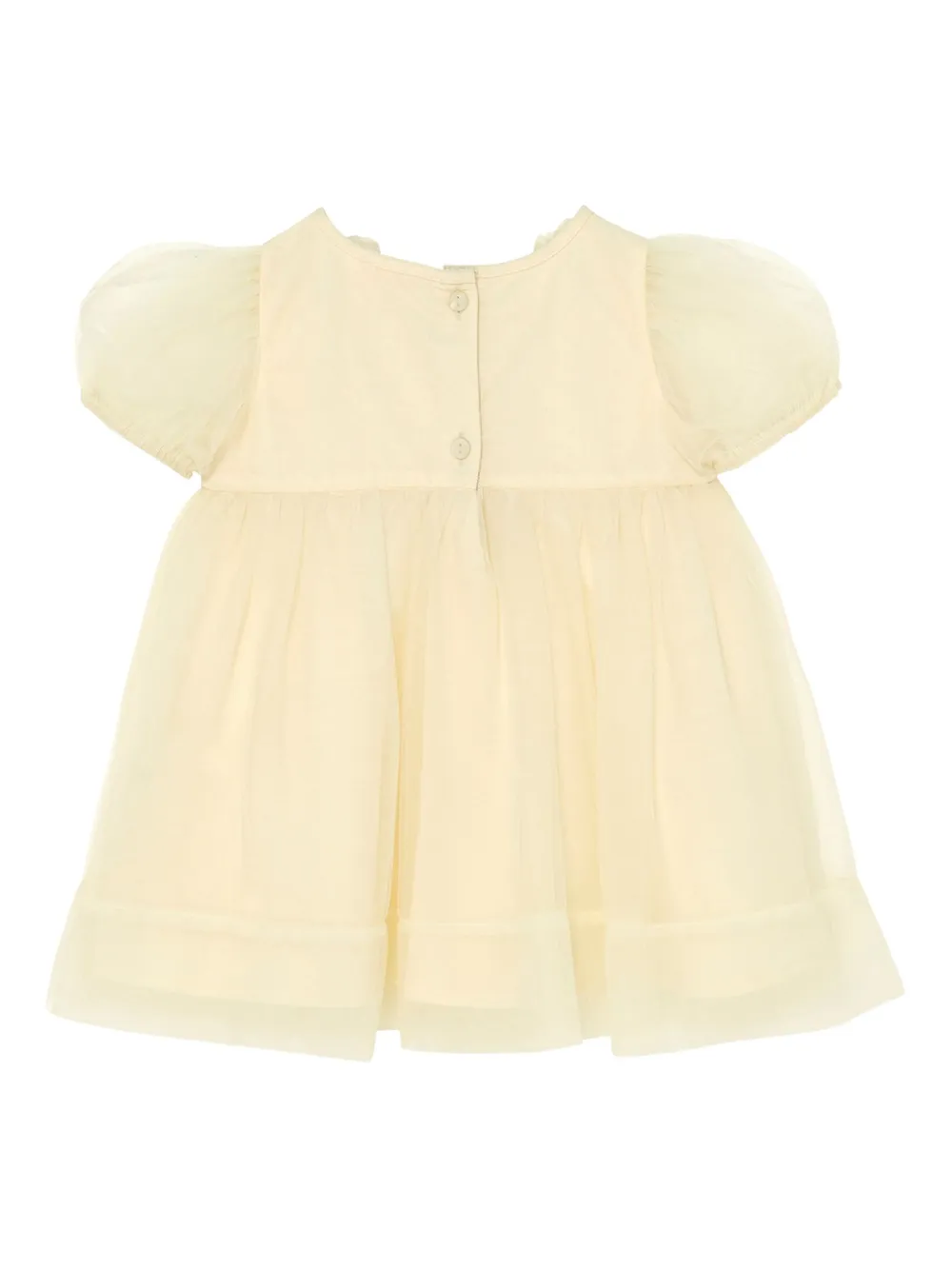 Tutu Du Monde Camellia tulle flower-embellished party dress - Geel