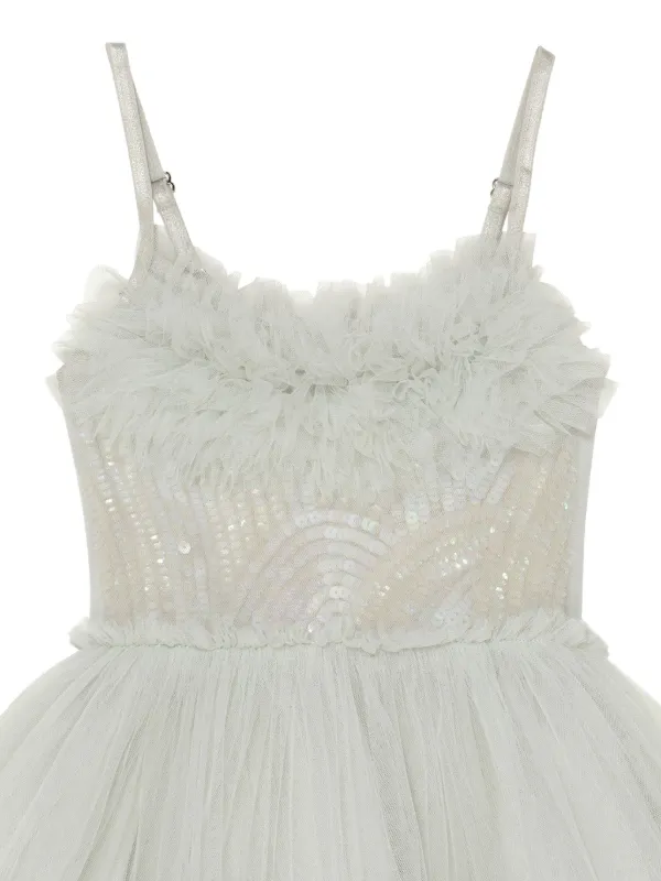 strapless open back dress Beaded Lace Short Babydoll Party Dress main image 1