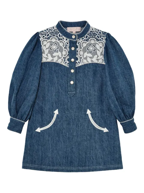 Tutu Du Monde Daisy 蕾丝拼接牛仔连衣裙