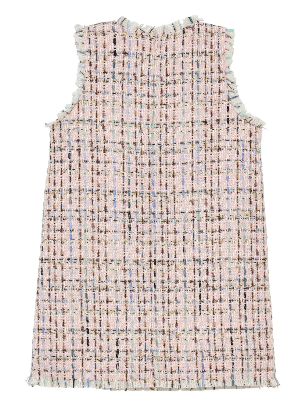 Tutu Du Monde Texas Hold'em tweed jurk verfraaid met strik Roze