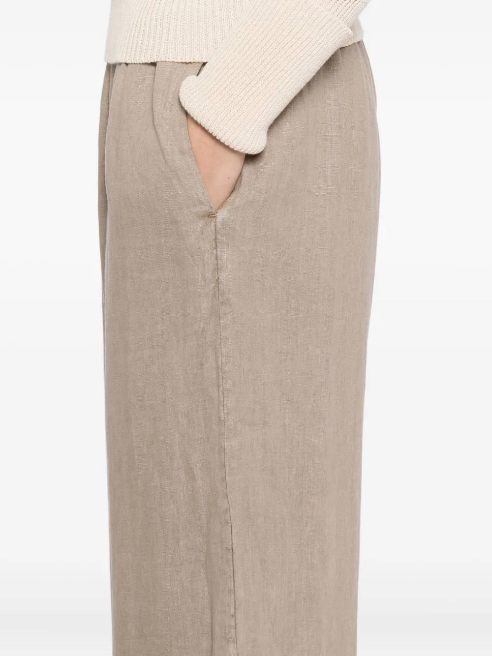 James Perse Linnen broek Bruin