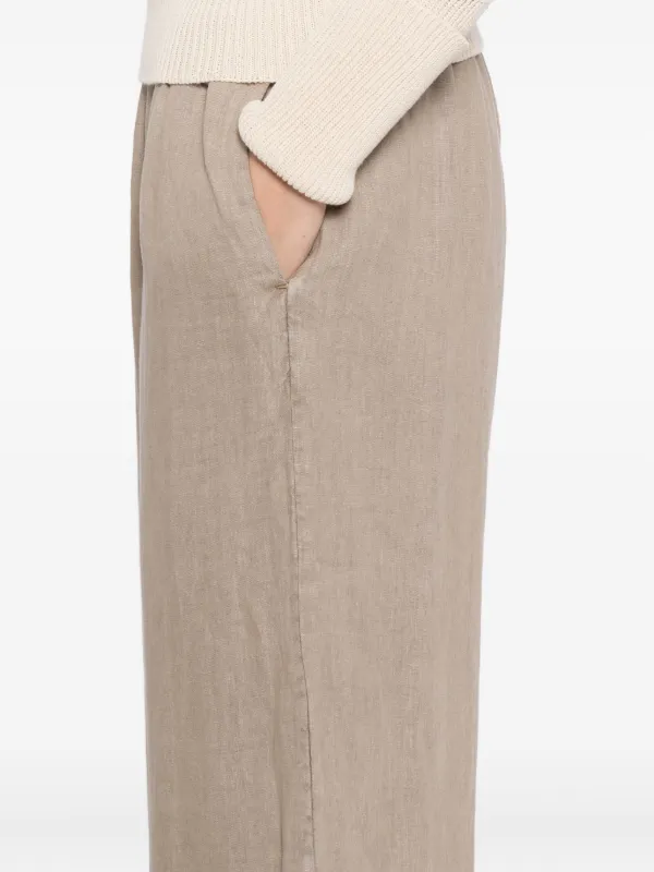James Perse リネン パンツ | ブラウン | FARFETCH JP