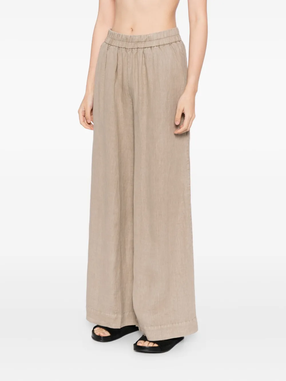 James Perse Linnen broek Bruin