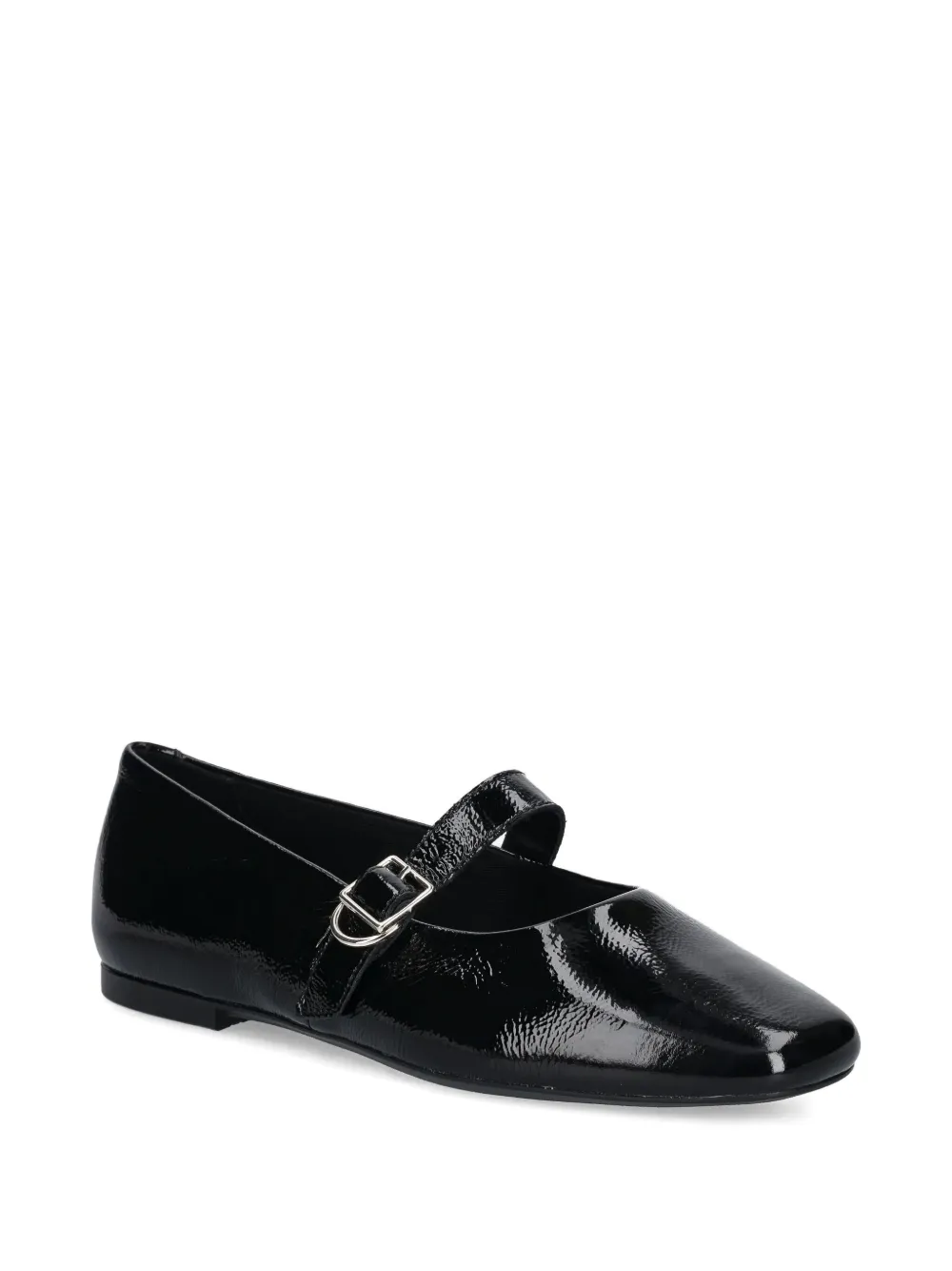 VAGABOND Jolin buckle-strap ballet flats - Zwart