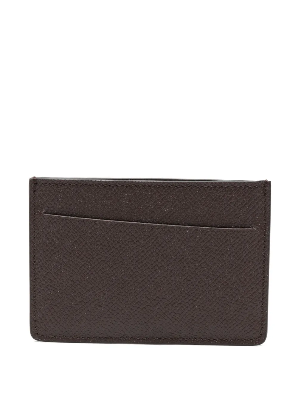 Maison Margiela stitch-detail cardholder - Marrone