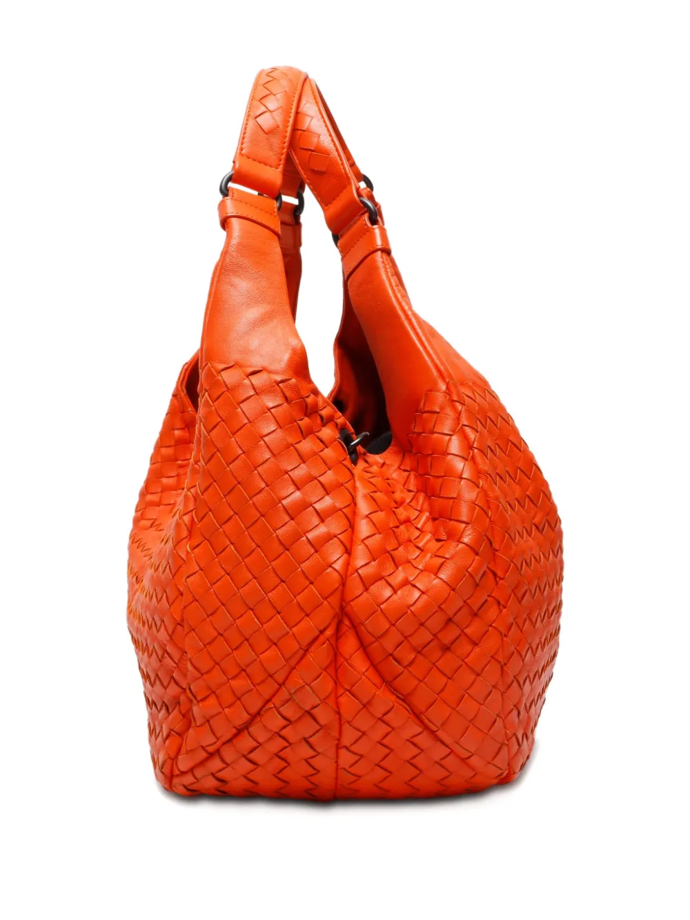 Pre-owned Bottega Veneta 2012-2024s Intrecciato Leather Bag In Orange