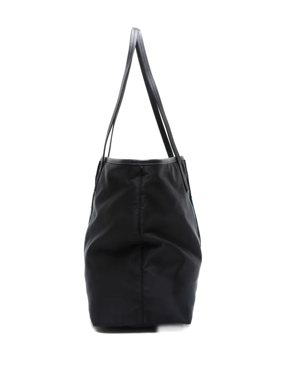 Pre-owned Prada 2000-2015 Logo-print Tote Bag In Black