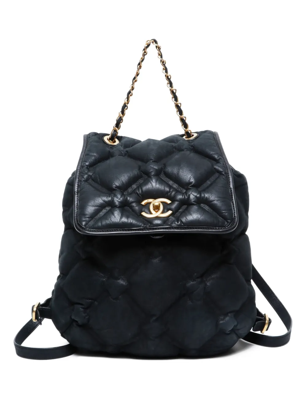 CHANEL Pre-Owned 2016-2017 quilted chain backpack | Black | Image 1