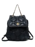 CHANEL Pre-Owned 2016-2017 quilted chain backpack - Black